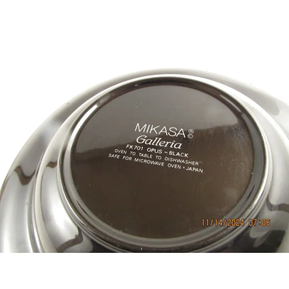 Mikasa Galleria FK701 Opus Black bowl replacement cala lily